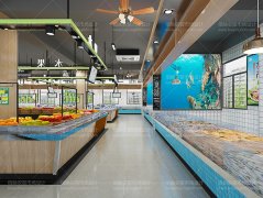 杭州農(nóng)貿(mào)市場設計案例-打鐵關農(nóng)貿(mào)市場效果圖